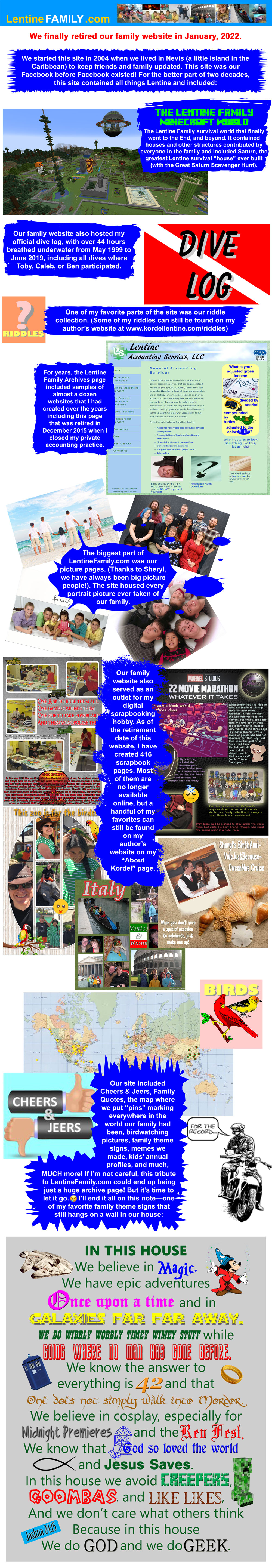 Lentine Family Website Tribute